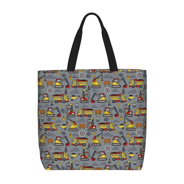 Easygdp Modern Excavator Bolsa Tote para Mujer, Bolso de Hombro para Trabajo, Playa, Viajes, Compras y Supermercado