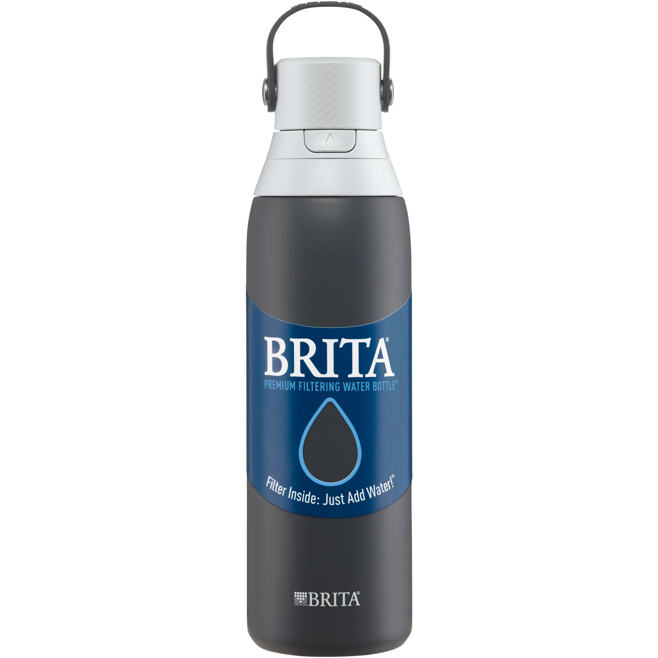 Brita 20 oz Carbon Premium Stainless Steel Leak Proof Filtered ...