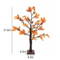 thumbnail image 3 of 21.6" Fall Maple Tree LED Light, Artificial Lighted Maple Tree Decoration, Battery Operated, Indoor Scene Glowing Tree for Thanksgiving Holiday Party Indoor Outdoor Decor, 3 of 6