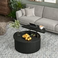 thumbnail image 6 of Round Coffee Tables for Living Room, Lift Top Coffee Table with Storage, Round Wood Center Table, 6 of 7