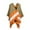 Orange, variant on Cavosen Elegant Shawl Wraps Knit Vintage Cardigan Cape Stripe Soft Open Front Scarves Oversized Winter Everyday Wear
