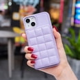 thumbnail image 2 of SaniMore for iPhone 14 (6.1" 2022) Case, Flip PU Leather Diamond-Shaped with Built-in Card Slots, Kickstand and Shockproof Anti-drop Phone Case for iPhone 14 Wallet Shell, Purple, 2 of 8