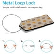 thumbnail image 2 of Square 2Pack PU Leather Polka Dot Cruise Luggage Tag with Privacy Cover and Stainless Steel Ring - Suitable for Travel Handbags Backpacks Luggage Tags, 2 of 6