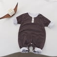 thumbnail image 2 of PEASKJP Baby Bodysuit Baby Pajamas Infant Sleepers Newborn Girl Boy Clothes Rompers Jumpsuit Outfit Coffee,6-9 Months, 2 of 4