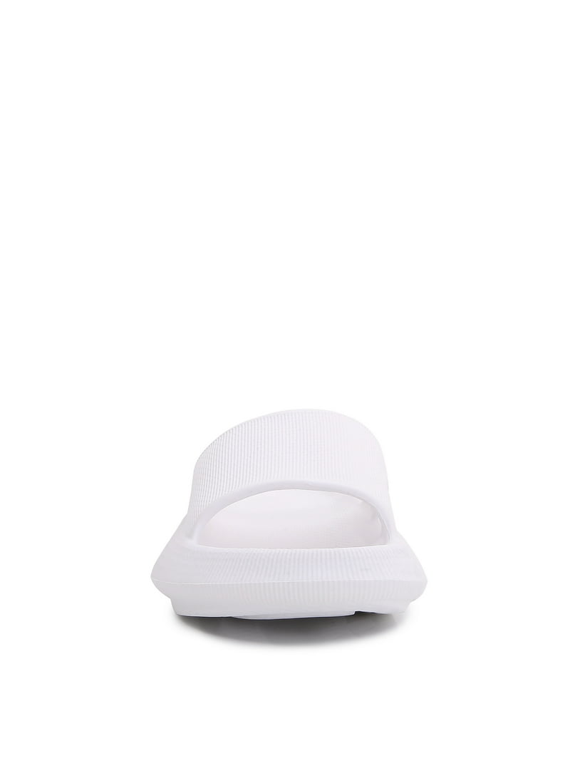 All white comfortable Men slides [U.S 10] Arch Support Slides - Classic - White – Archies Footwear | USA main image 3