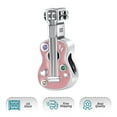 thumbnail image 6 of ROSIANNA 925 Sterling Silver Charm for Bracelets Love My Guitar Charms Women Bracelet Charm, 6 of 7