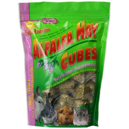 - F.M. Brown's Falfa Cravins Treats, 16-Ounce, Alfalfa Cubes Treat