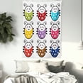 thumbnail image 3 of Ladybugs Decorations Tapestry, Number of Cute Smiling Ladybugs Illustration Colorful Dot Design Kids Print, Wall Hanging for Bedroom Living Room Dorm Decor, 40W X 60L Inches, Multi, by Ambesonne, 3 of 5