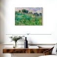 thumbnail image 3 of Elephant Stock Meadow 1880 Wall Art - Horizontal Canvas Wall Art - Living Room Wall Decor - Nature Canvas - Gray And Teal Decor By Pierre Auguste Renoir - 30" x 20", 3 of 8