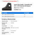 thumbnail image 2 of Interior Door Handle - Compatible with 2015 - 2018 Chevy City Express 2016 2017, 2 of 2