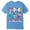 00#Blue801, variant on Infant Boy's Summer Crew Neck Tee Shirt 100 Days Of School Donut Print Casual Short Sleeve Tops