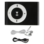 KAUU Portable Digital Music Media Player MiniMP3 BackClip Player with Earphone and USB Cable(Noir )