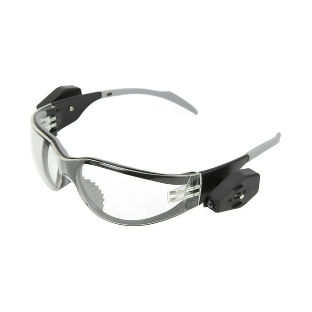 LED Lunettes de Protection, Temples Réglables Coupe-Vent Confortable Remplaçable Lunettes de Protection pour la Maison Hommes Femmes