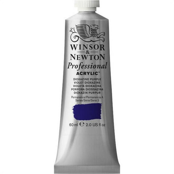 Winsor & Newton Artists' Acrylic Color, 60ml, Dioxazine Purple