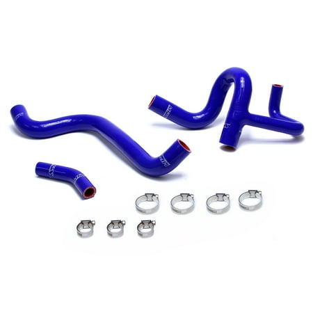 HPS Reinforced Blue Silicone Radiator Hose Kit Coolant for 