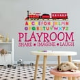 thumbnail image 2 of TRAINS - Removable Train Toy Décor Playroom Share Imagine Laugh Lettering Art Design Multicolored Letter Alphabets Vinyl Kids Bedroom Playroom Wall Decal Sticker 30" x 18", 2 of 5