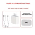 thumbnail image 5 of 5pcs Cute Panda Climbing Column Design TPU Wall Charger Protective Case And 55.12 Inch Data Cable Protective Case Suitable For IPhone Mobile Phone 20W Fast Charging Data Cable, 5 of 5
