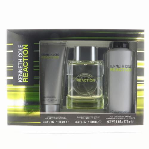 Cole Reaction Cologne Giftset for Men (3PC) 3.4 oz EDT + 3.4
