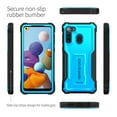thumbnail image 6 of ExoGuard For Samsung Galaxy A21 Case, Phone Case with Screen Protector and Kickstand (Blue), 6 of 7