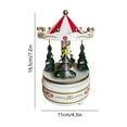 thumbnail image 3 of Gumesh Rotating Christmas Carousel Music Box, Holiday Musical Ornament for Home Decor, Festive Spinning Gift for Family and Friends, 3 of 6
