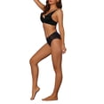thumbnail image 2 of NOMADIC NOOK Women's Lace Trim Underwire Bra, Front Cross Lightly Adjustable Straps Push-up Bralette 2 Packs, 2 of 4