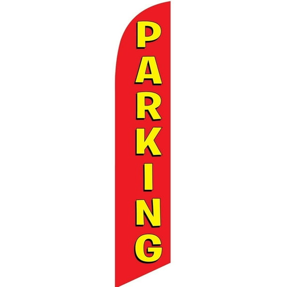 Parking Feather Banner Swooper Flag for Festivals and Events, Replacement Flag Only