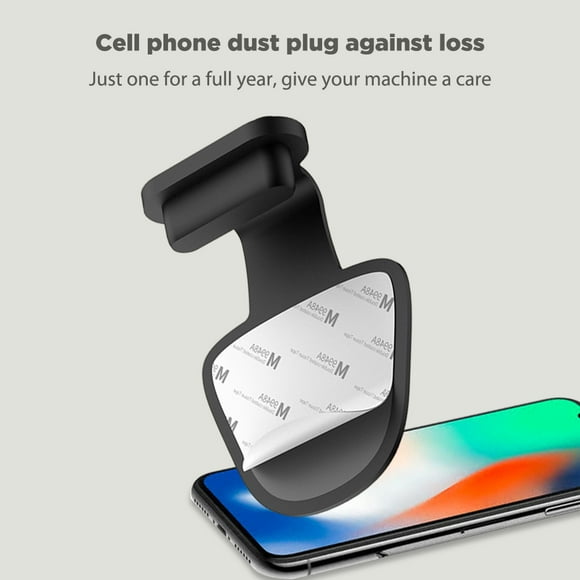 Peggybuy Silicone Phone Charging Port Dust Plug for iPhone Anti-lost Dustproof Cap Cover