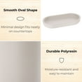 thumbnail image 3 of Oval Beige Bathroom Tray, 3 of 8