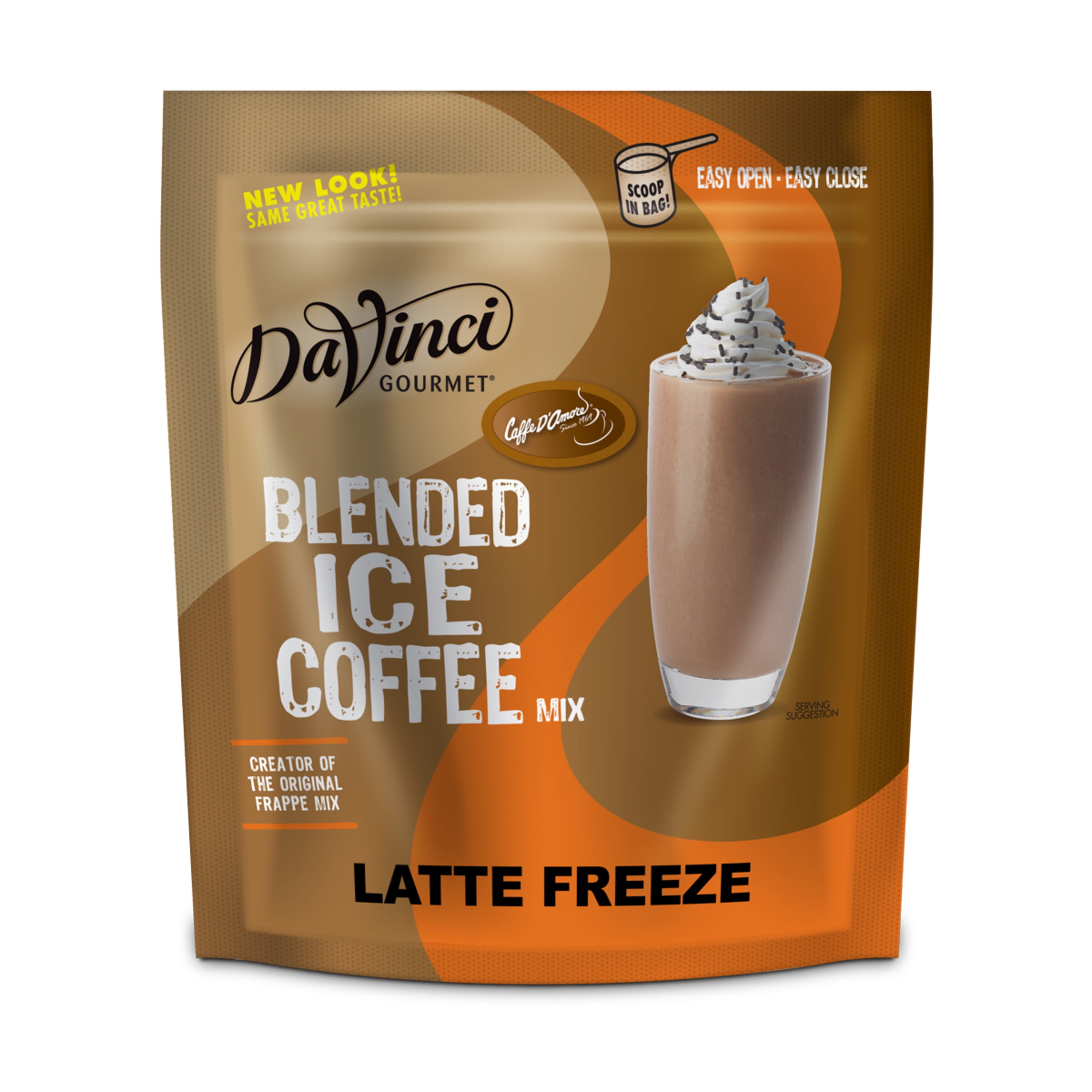 DaVinci Gourmet Latte Freeze Blended Iced Coffee Mix, 3 lb