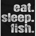 thumbnail image 2 of Eat Sleep Fish Fishermen's Life Funny Men's Graphic T Shirt Tees Brisco Brands L, 2 of 4