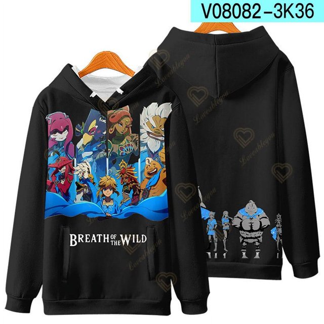 Sudadera con capucha de Zelda para hombre, ropa con estampado 3D de Zelda, lágrimas del Reino, jerséis Harajuku, niños y niñas xuanjing unisex