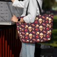 thumbnail image 7 of Kdxio cool rock Skull record for Beach Bag for Women Large Beach Tote Bag Waterproof Sandproof Swim Bag with Zipper Pockets Beach Vacation Travel, 7 of 7