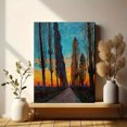 thumbnail image 6 of Poplar Avenue Impressionist Canvas Wall Art Print, Living Room Bedroom Hallway Decor, 6 of 8