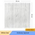 thumbnail image 2 of 20Pcs 3D Wall Stickers Brick Self Adhesive Wallpaper Panels Home Decor Sticker,35x35cm,E,20 x Sticker,White Oak, 2 of 6