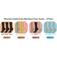 thumbnail image 5 of Sierra Socks Women’s Bamboo Crew Socks, Uniform Style, Soft, Breathable, 3-Pair Pack, 5 of 14