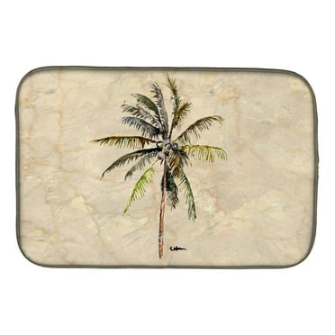 Caroline's Treasures Palm Tree Dish Drying Mat