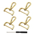 thumbnail image 1 of Uxcell Swivel Clasps Hook, ID Detachable Snap Hook with Screwdriver Gold 1-1/2 Inch, 1 of 7