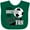 Green, variant on Inktastic Little Brother and Biggest Fan Soccer Player Boys Baby Bib