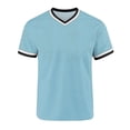 thumbnail image 5 of Antinious Men Sport Outdoors Print Short Sleeve V-Neck Summer Pullover Casual Blouse, 5 of 5