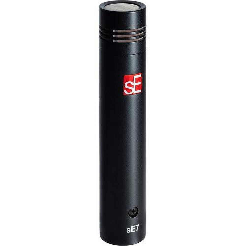 sE Electronics sE7 Small-Diaphragm Condenser Microphone with Touch Fastener Straps (10-Pack), 20' XLR Cable & Pop Filter Bundle