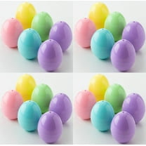 Fillable Plastic Mini Easter Egg Hunt 24 Pack 1.75 Inch Pastel Basket Stuffer Filler Party Favor Classroom Prize Supplies