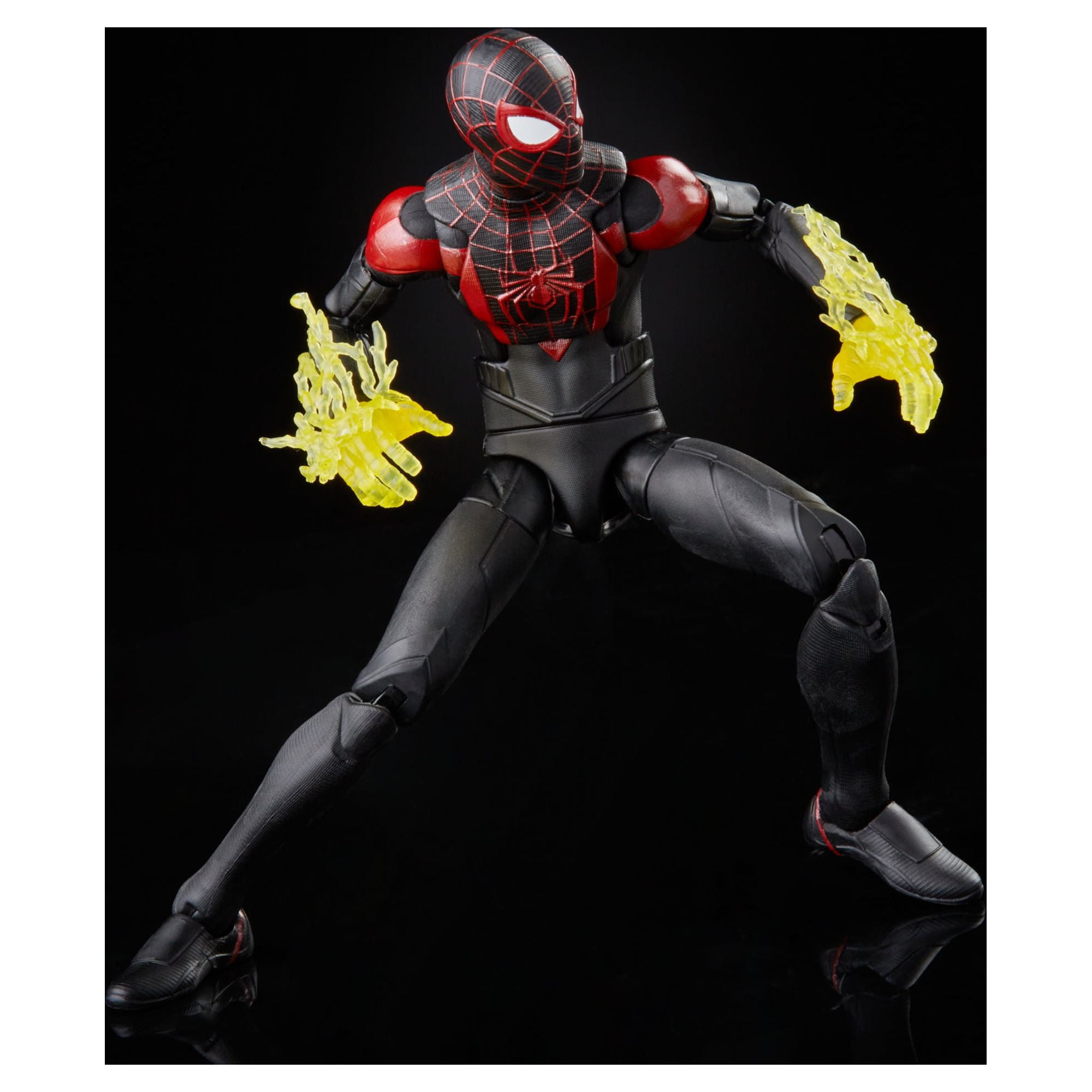 Marvel Legends Series Gamerverse Miles Morales, figurine de collection de  15 cm, 7 accessoires et 1 pièce Build-a-Figure 
