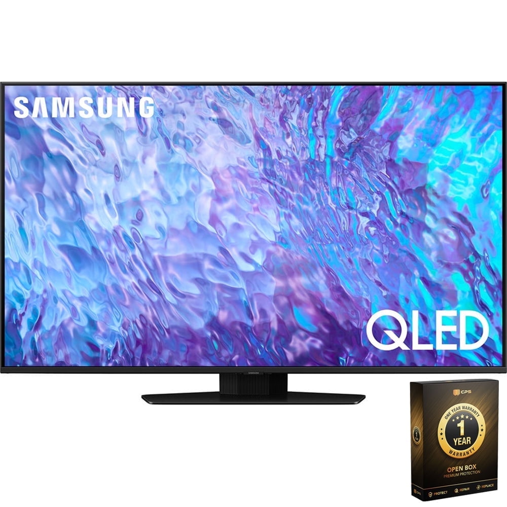 Restored Samsung QN75Q80CA 75 Inch QLED 4K Smart TV (2023) with 1 Year CPS Premium Warranty Pack (Refurbished)