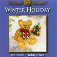 thumbnail image 4 of Teddy's Tree Beaded Counted Cross Stitch Kit Mill Hill 2006 Winter Holiday MH18-6301, 4 of 4