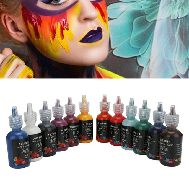 Body Paint Set, Rich Colors Safe Ingredients Body Makeup Paint for Face for Body