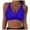 Blue, variant on Triangle Bikini Top Women Lace Up Swimwear Tops Full Coverage Bikini Top Push Up Swim Crop Top Tie Back Bathing Suit Tops Female Womens Bikini & Tankini Tops(Dark Blue,L)