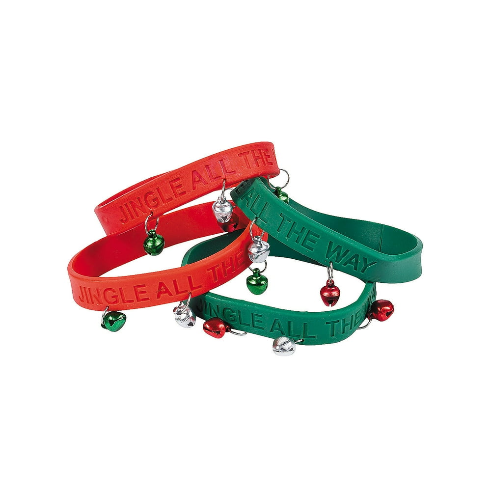 Oriental Trading Company Fun Express Rubber Bracelet W Jingle Bells