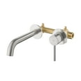 thumbnail image 2 of Kibi Circular Single Handle Wall Mounted Bathroom Sink Faucet, 2 of 5
