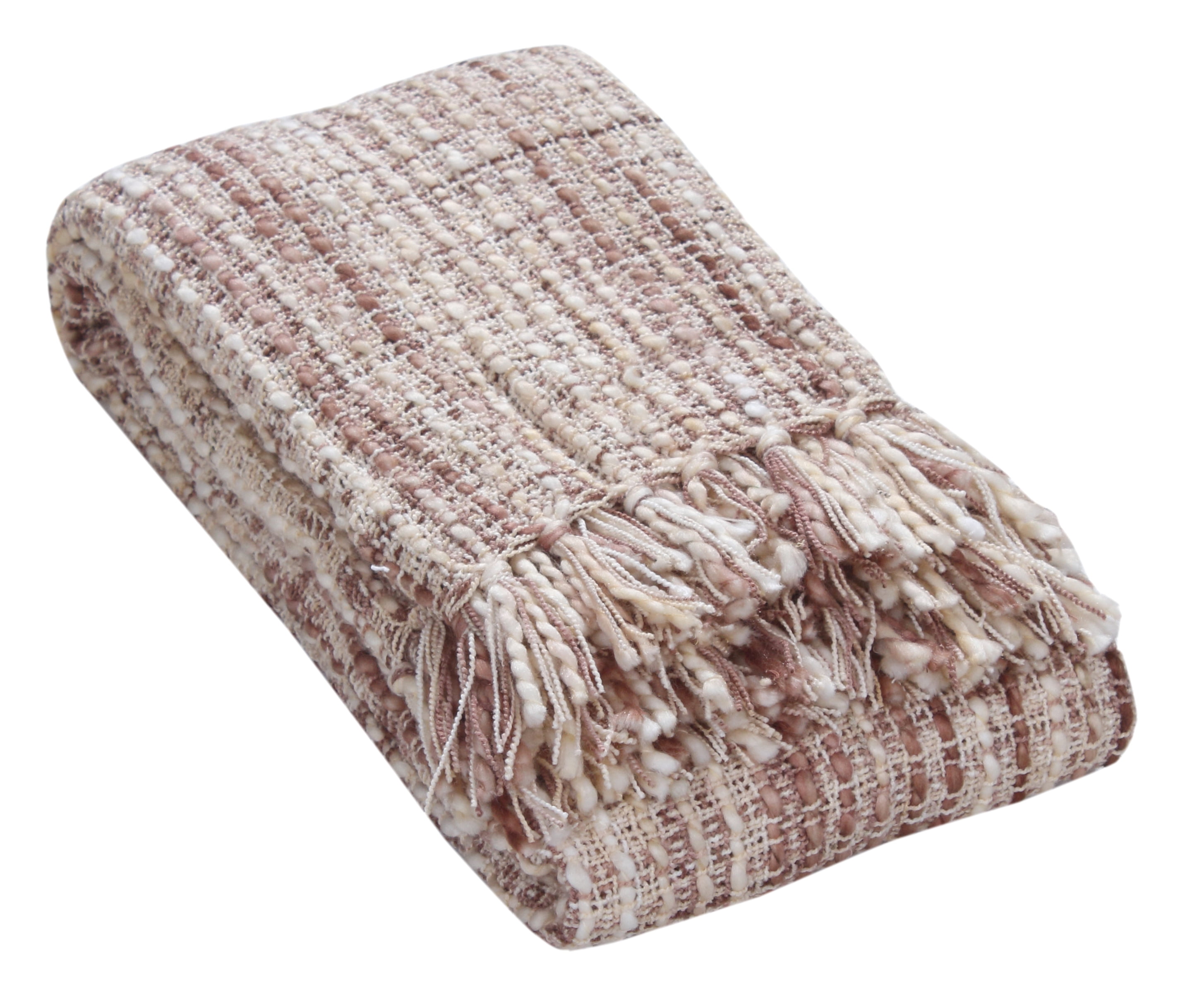 FabStyles Florence Soft Luxury Throw Blanket, 50" x 60", Lightweight Decorative Sofa & Bed Blanket