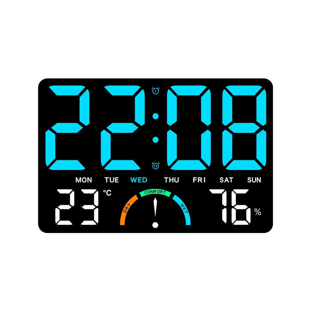 Wall Desk Digital Hygrometer Thermometers Weather Stations with LED Indicator And Temperature Trend Alert